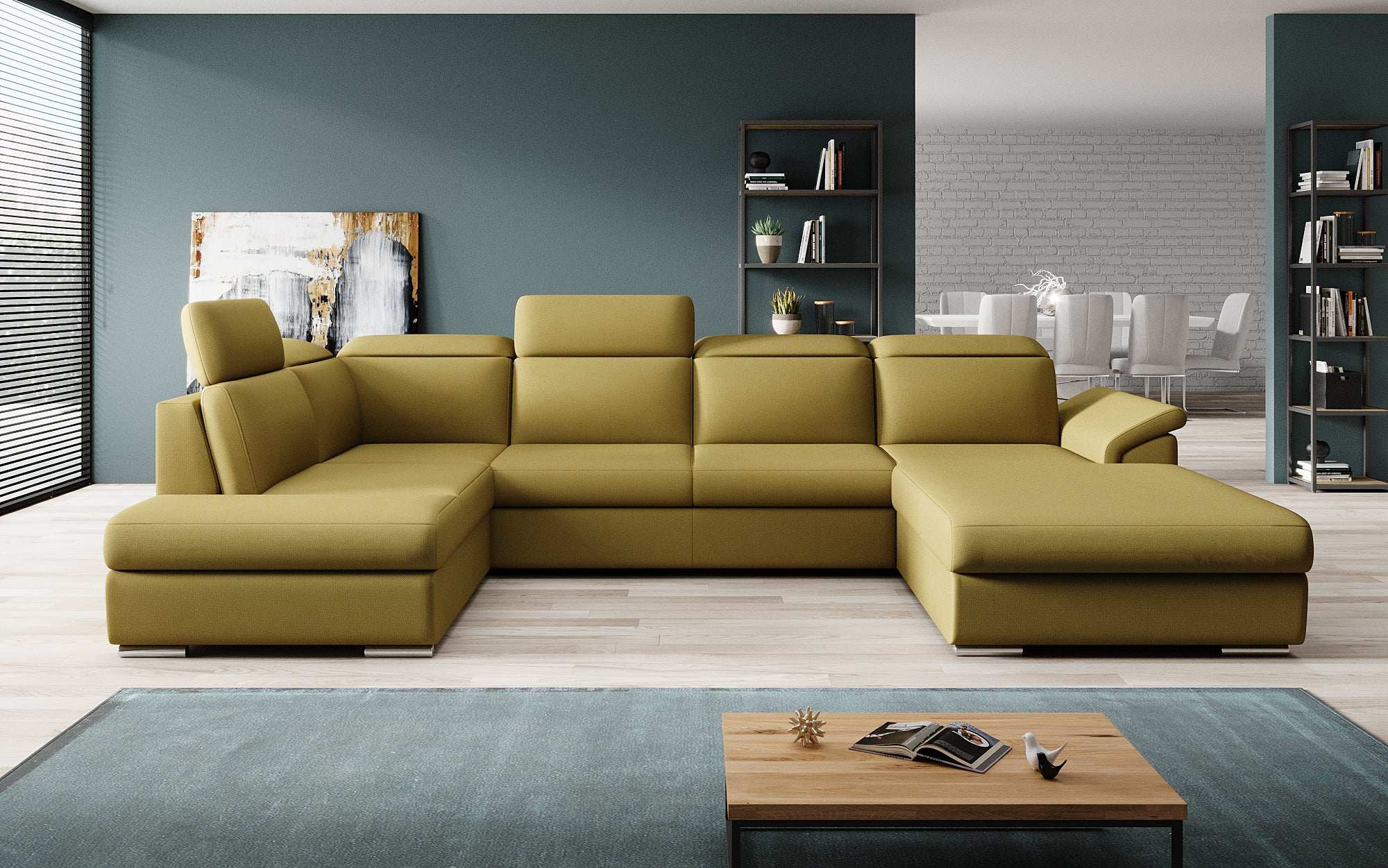 Designer Sofa Emiliano with Sleeping and Folding Function