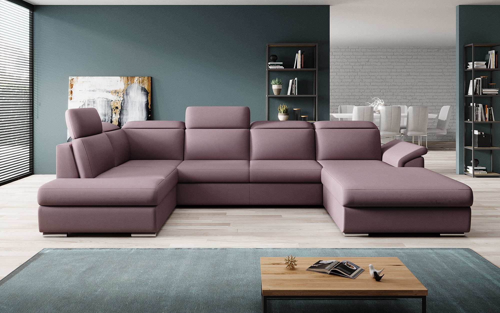 Designer Sofa Emiliano with Sleeping and Folding Function