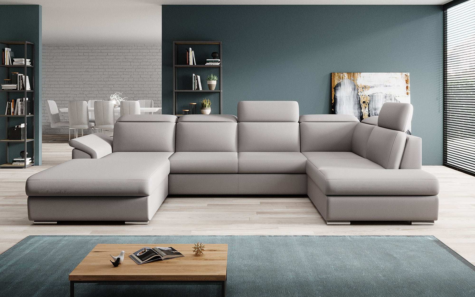 Designer Sofa Emiliano with Sleeping and Folding Function