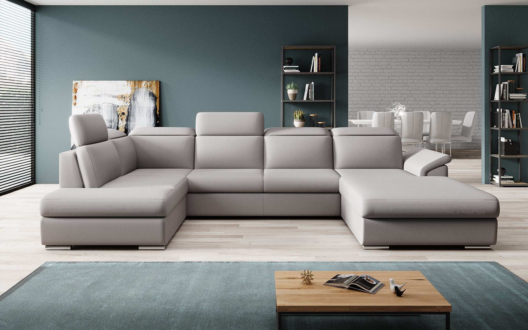 Designer Sofa Emiliano with Sleeping and Folding Function