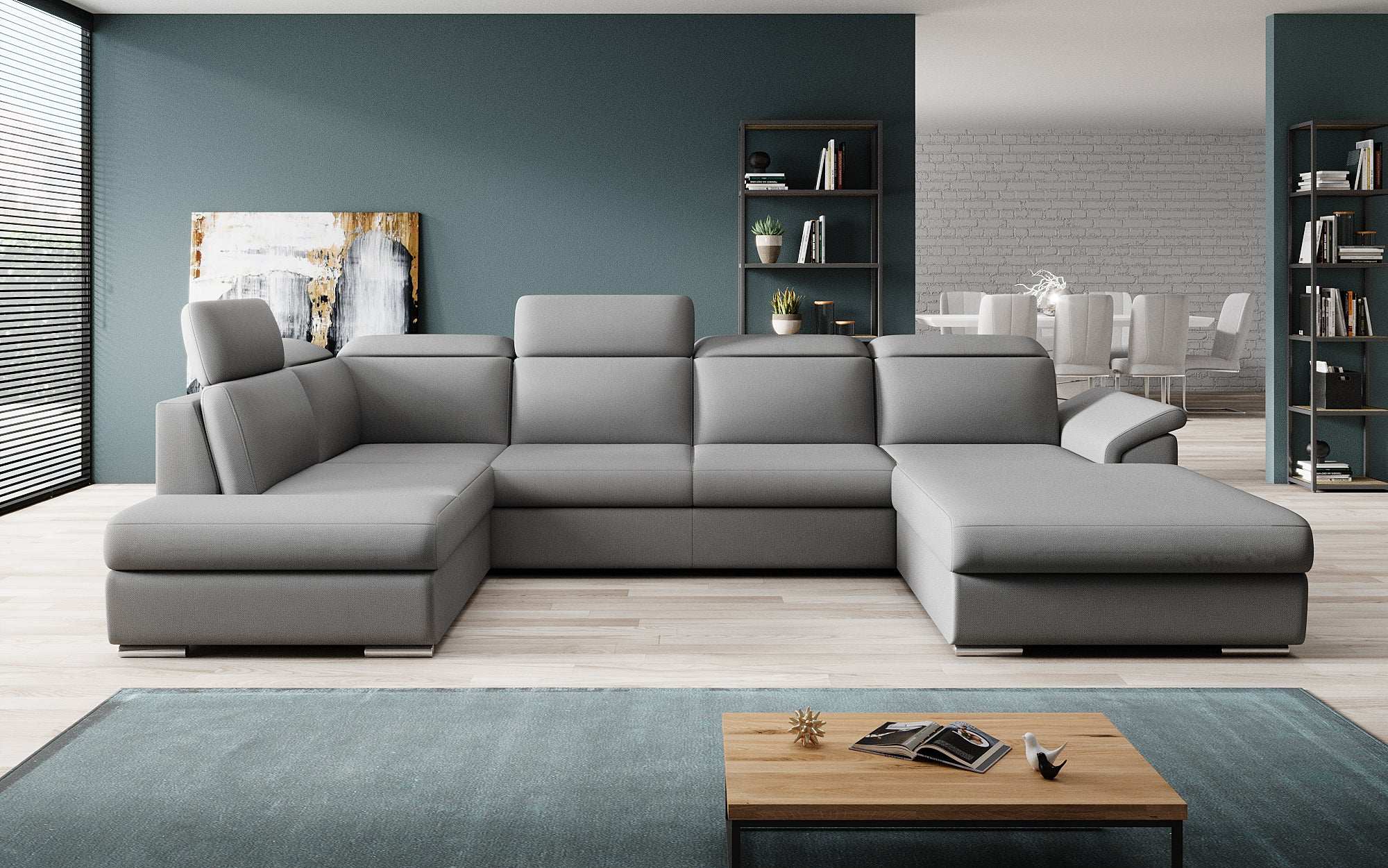 Designer Sofa Emiliano with Sleeping and Folding Function