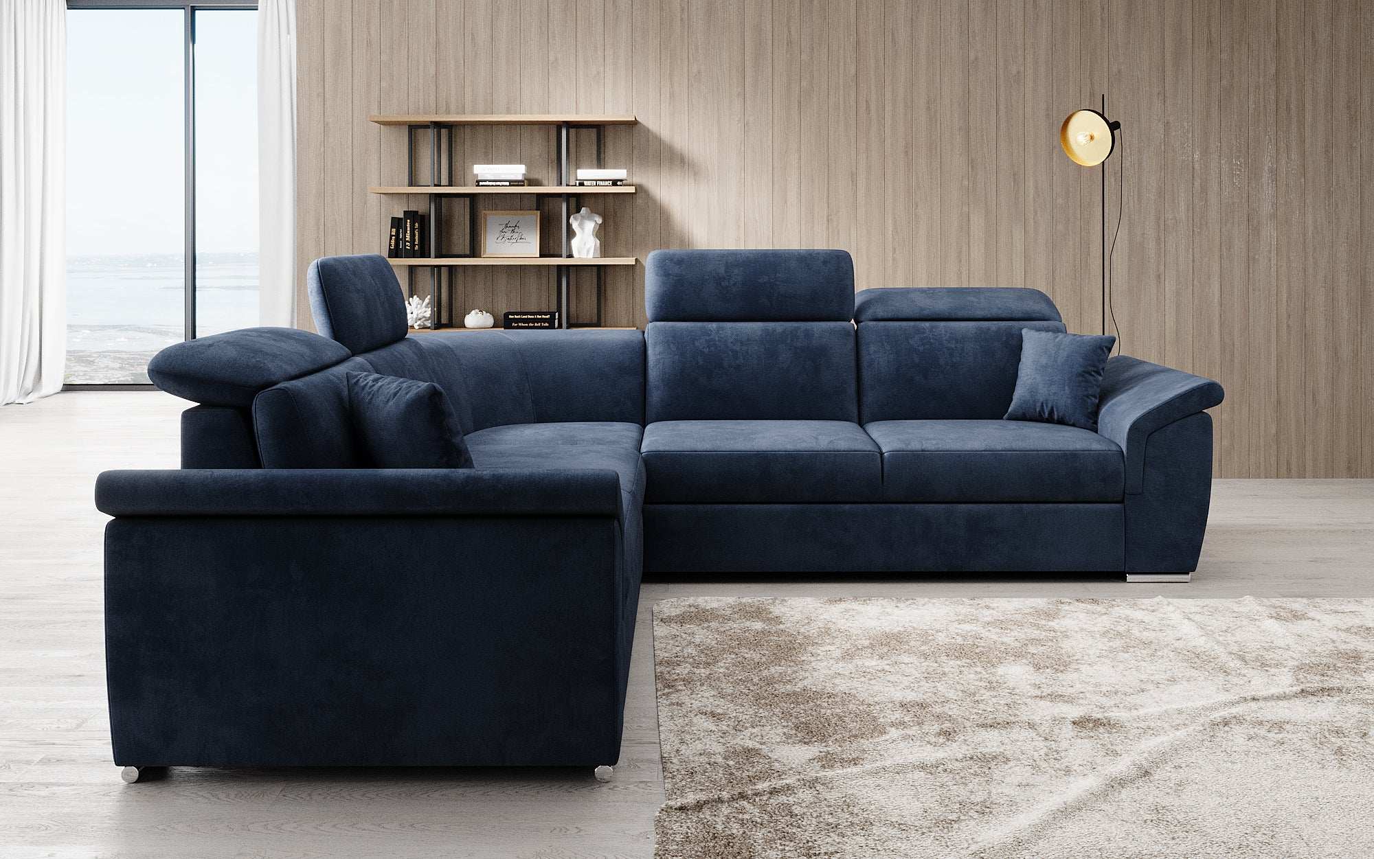 Designer Sofa Fernando with Sleeping Function and Storage Space