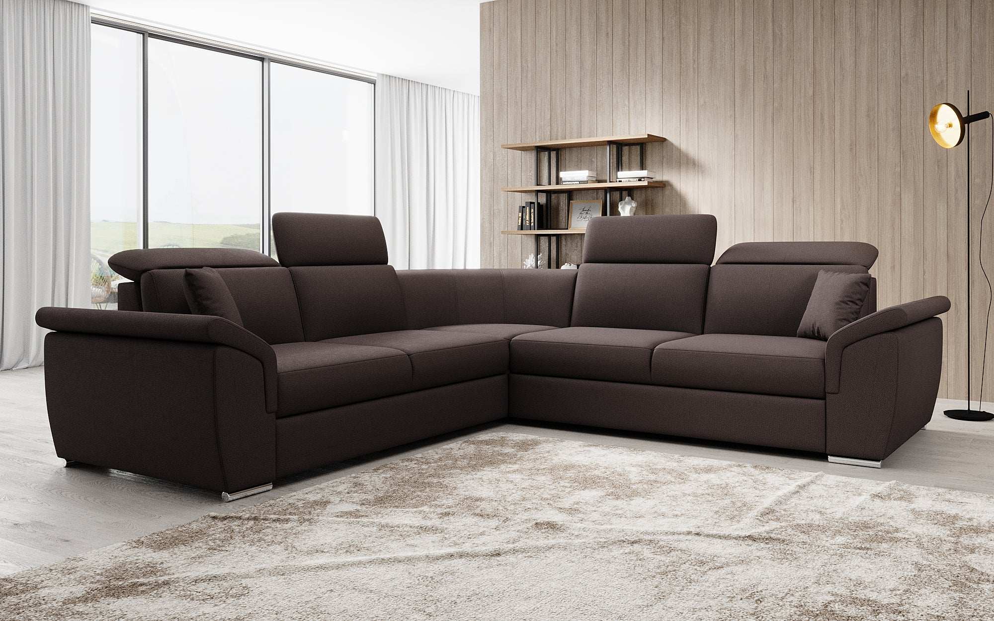 Designer Sofa Fernando with Sleeping Function and Storage Space