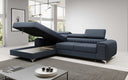 Designer Ecksofa Melinda mit Schlaf- und Klappfunktion