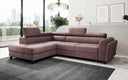 Designer corner sofa Kira with sleeping and fold-out function