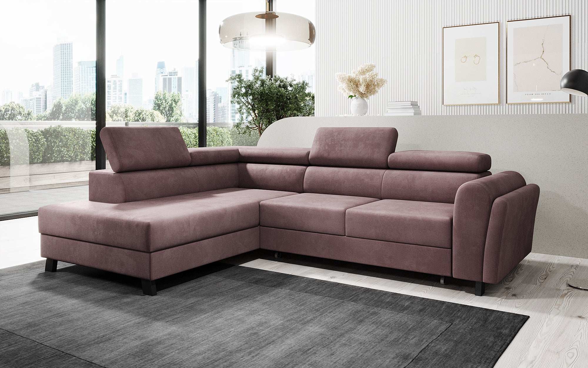 Designer Sofa Kira with Sleeping and Folding Function