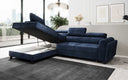 Designer corner sofa Kira with sleeping and fold-out function