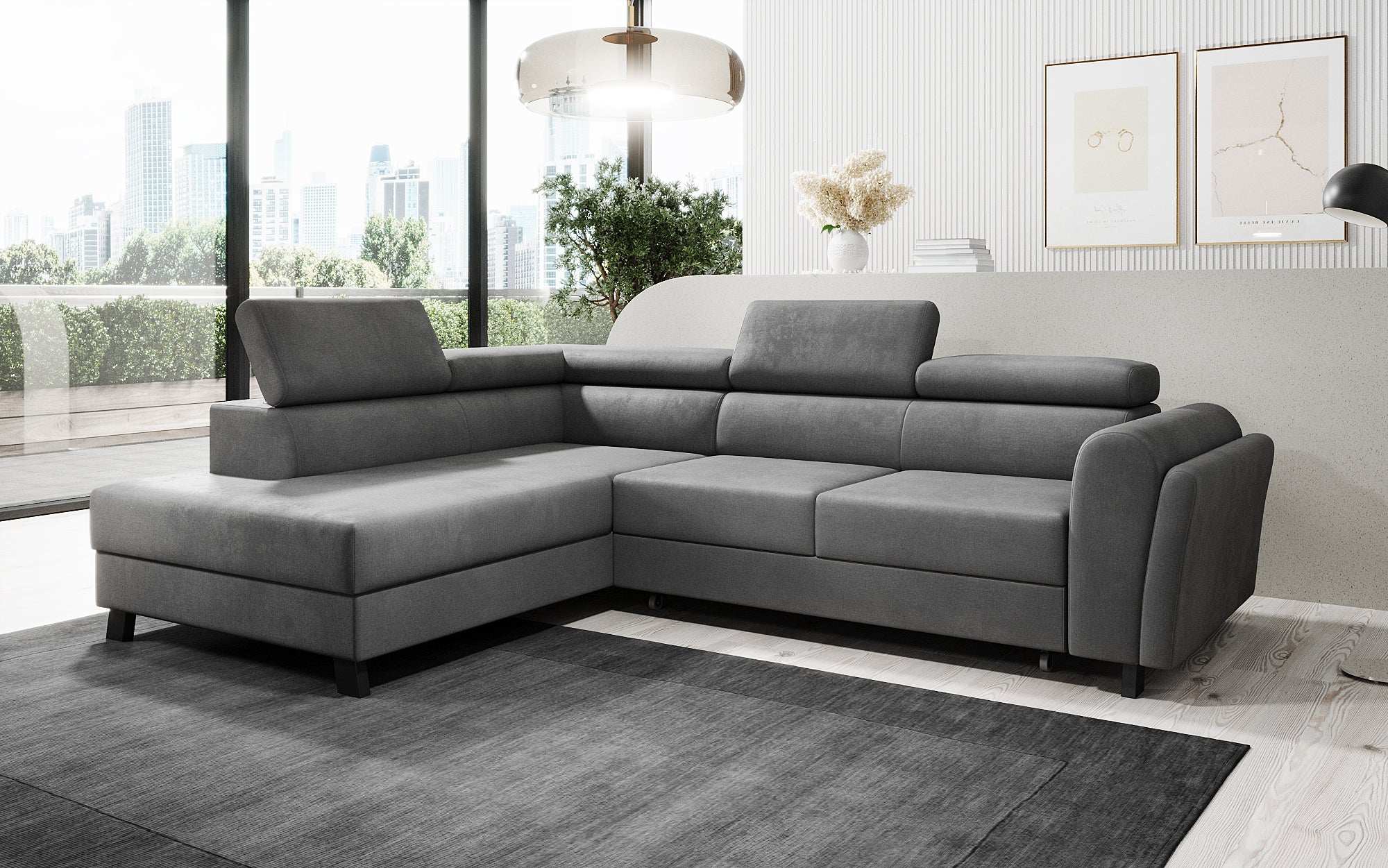 Designer Sofa Kira with Sleeping and Folding Function