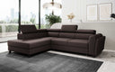 Designer corner sofa Kira with sleeping and fold-out function