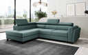Designer corner sofa Kira with sleeping and fold-out function