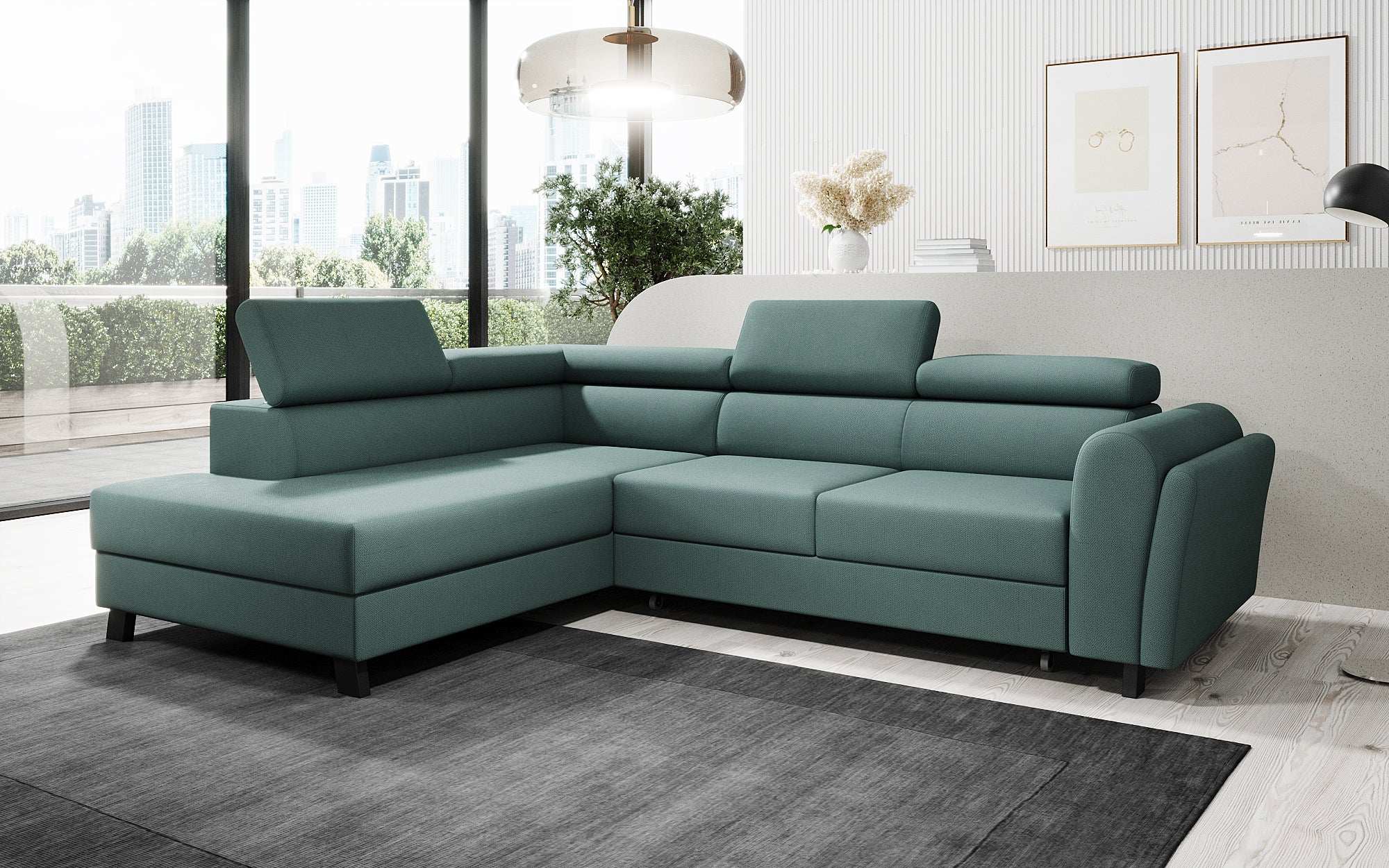 Designer Sofa Kira with Sleeping and Folding Function