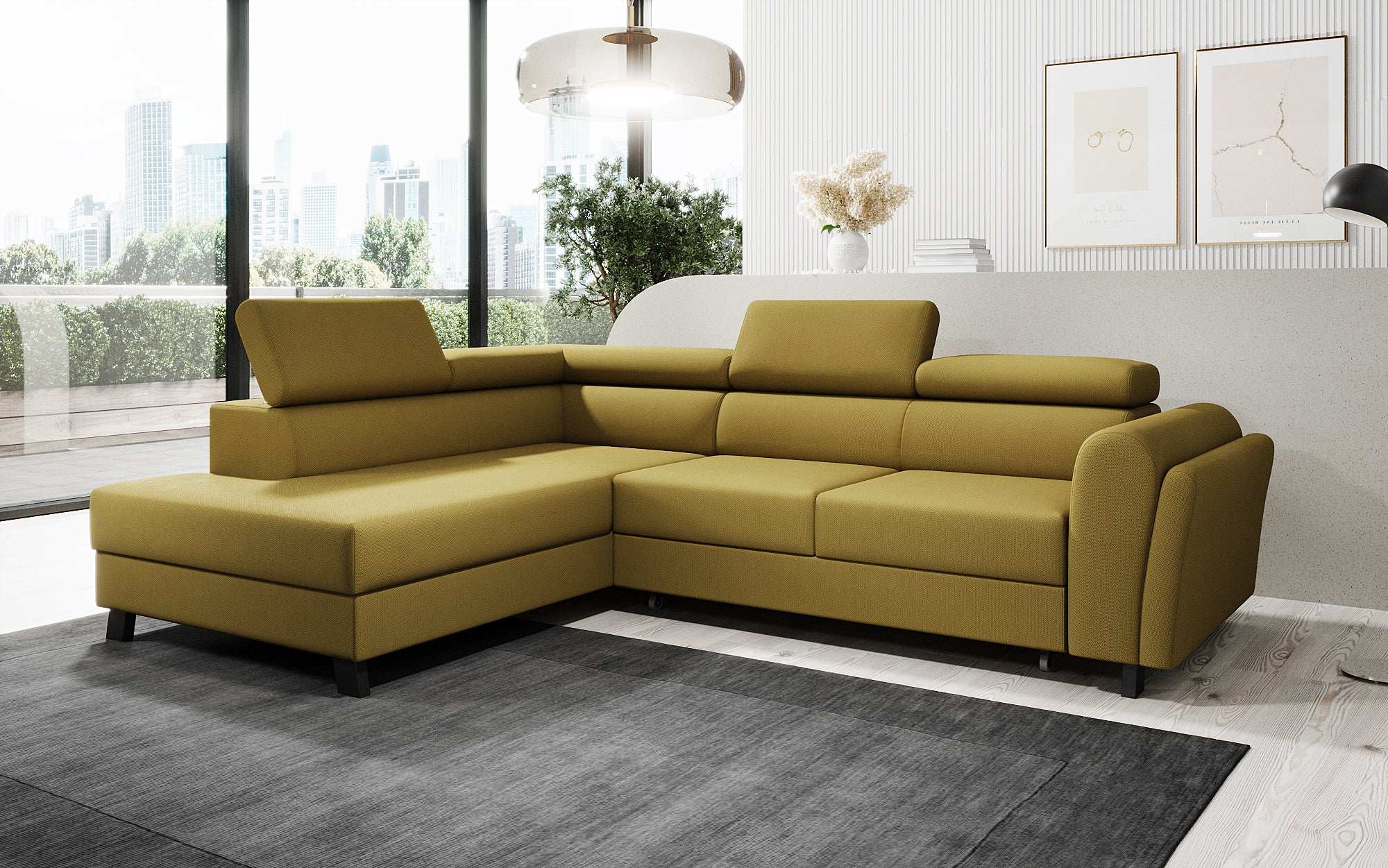 Designer Sofa Kira with Sleeping and Folding Function