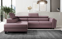 Designer corner sofa Kira with sleeping and fold-out function