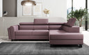 Designer corner sofa Kira with sleeping and fold-out function