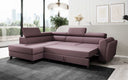 Designer corner sofa Kira with sleeping and fold-out function