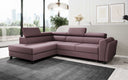 Designer corner sofa Kira with sleeping and fold-out function