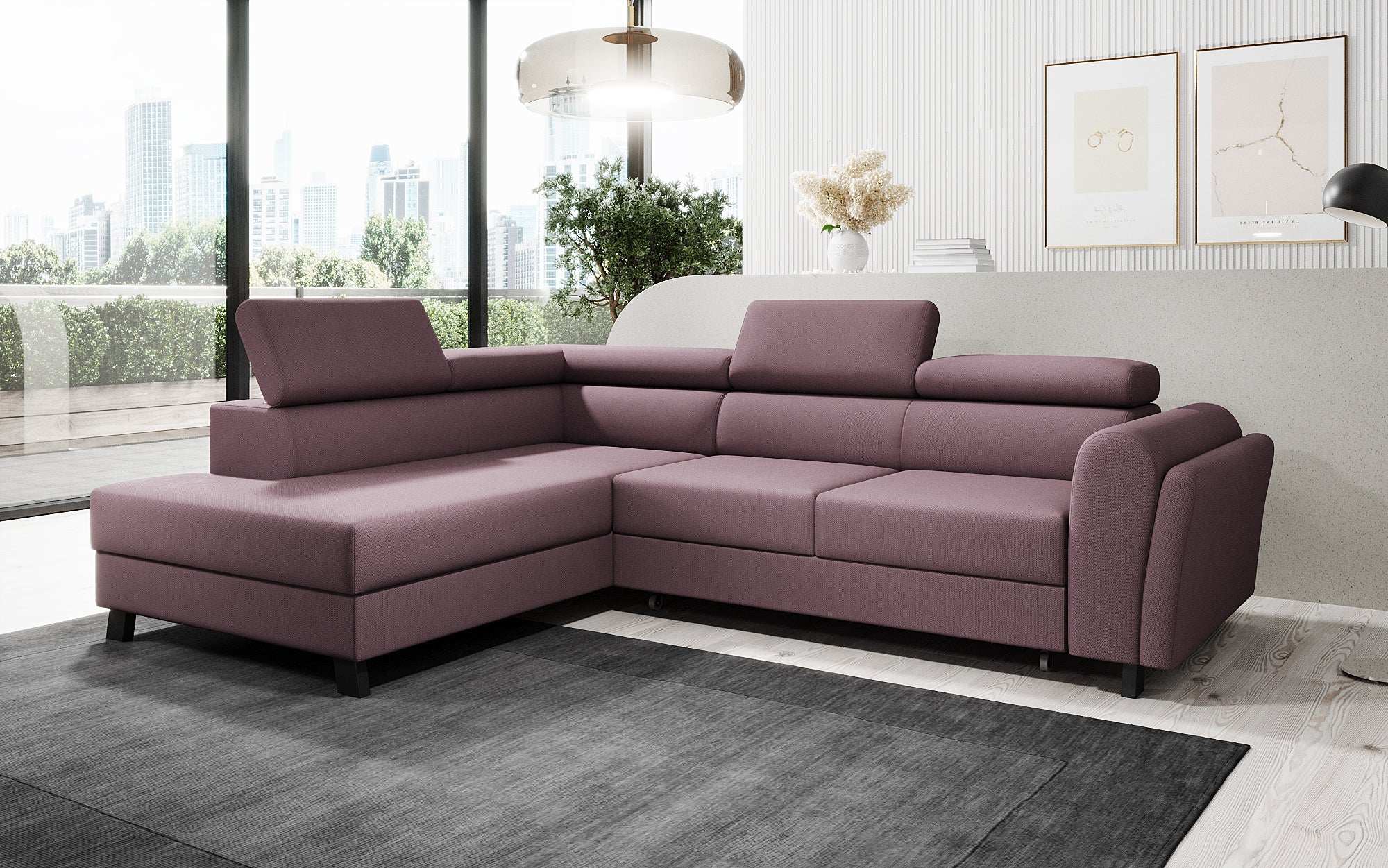 Designer Sofa Kira with Sleeping and Folding Function