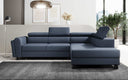 Designer corner sofa Kira with sleeping and fold-out function