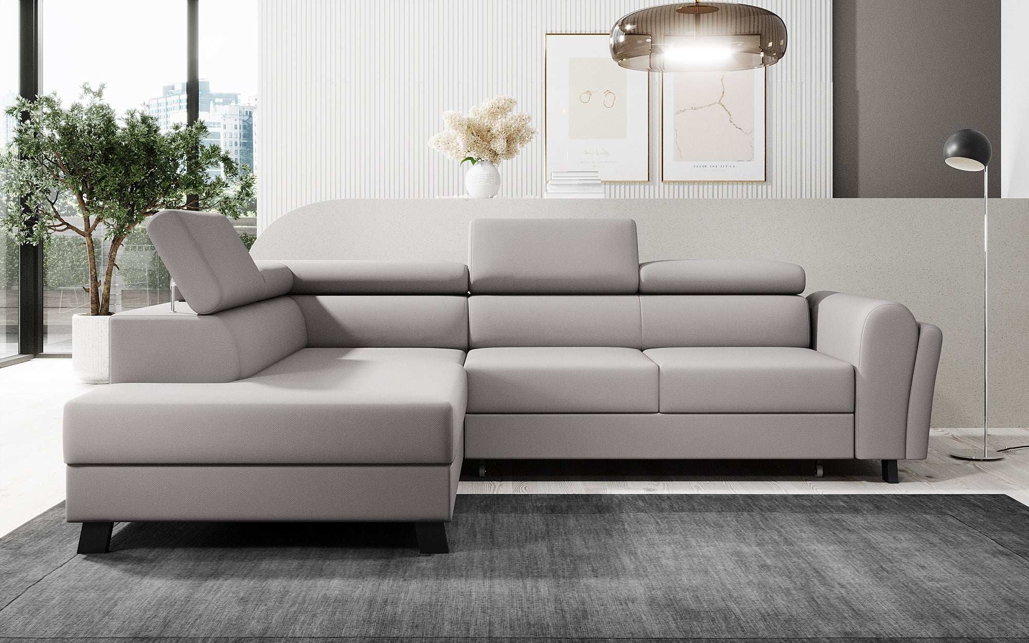 Designer Sofa Kira with Sleeping and Folding Function