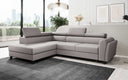 Designer corner sofa Kira with sleeping and fold-out function