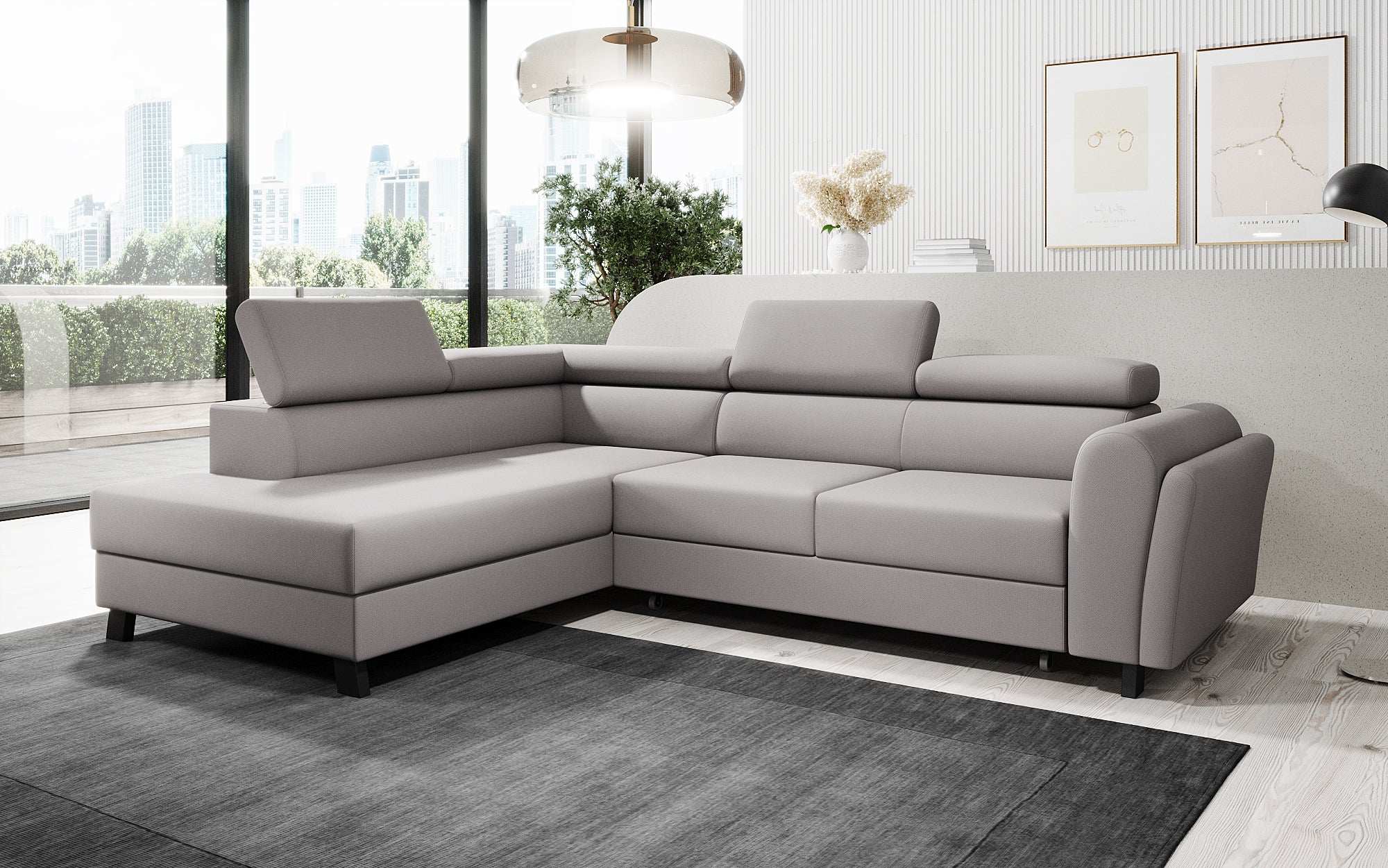 Designer Sofa Kira with Sleeping and Folding Function