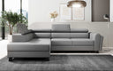 Designer corner sofa Kira with sleeping and fold-out function