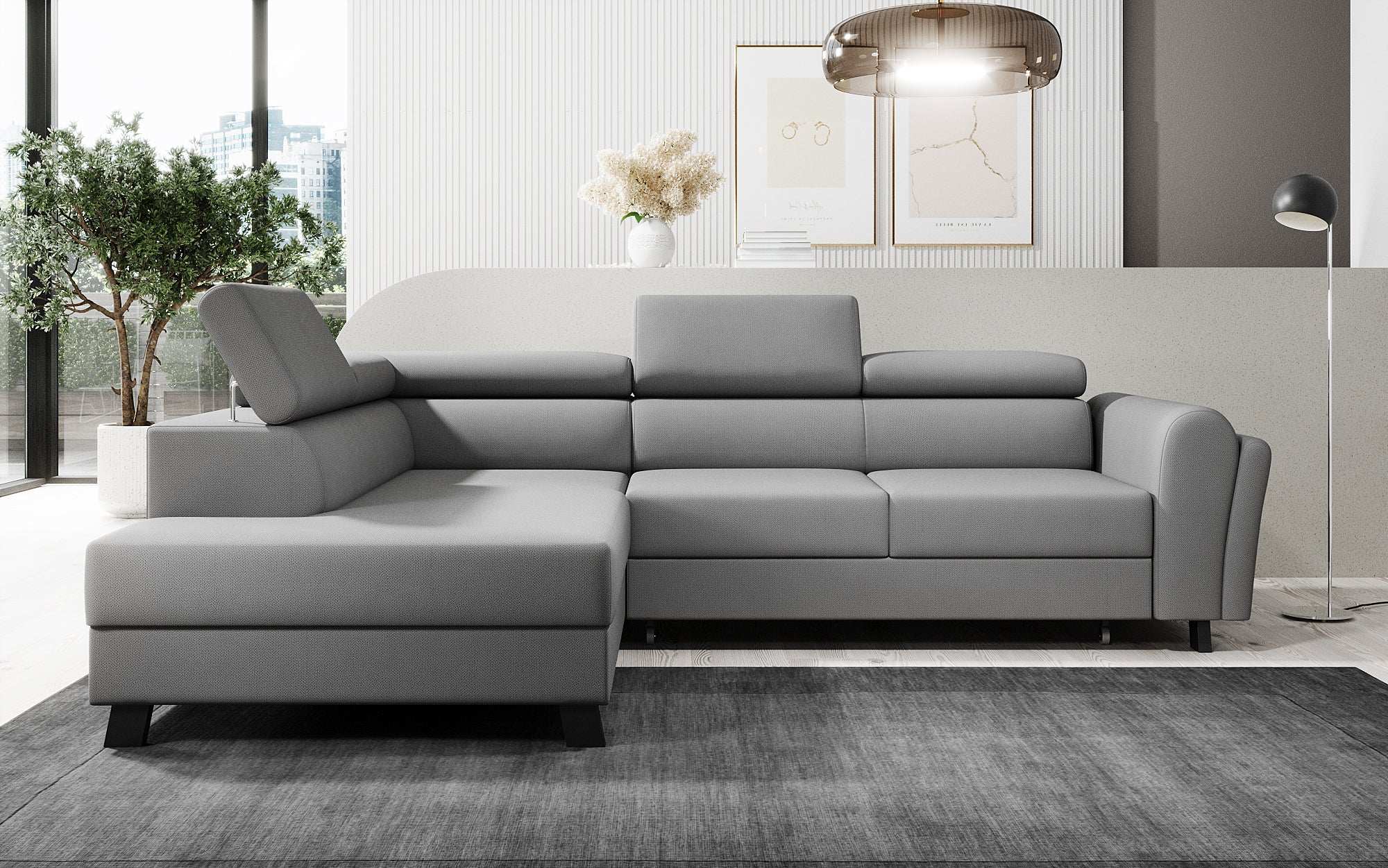 Designer Sofa Kira with Sleeping and Folding Function