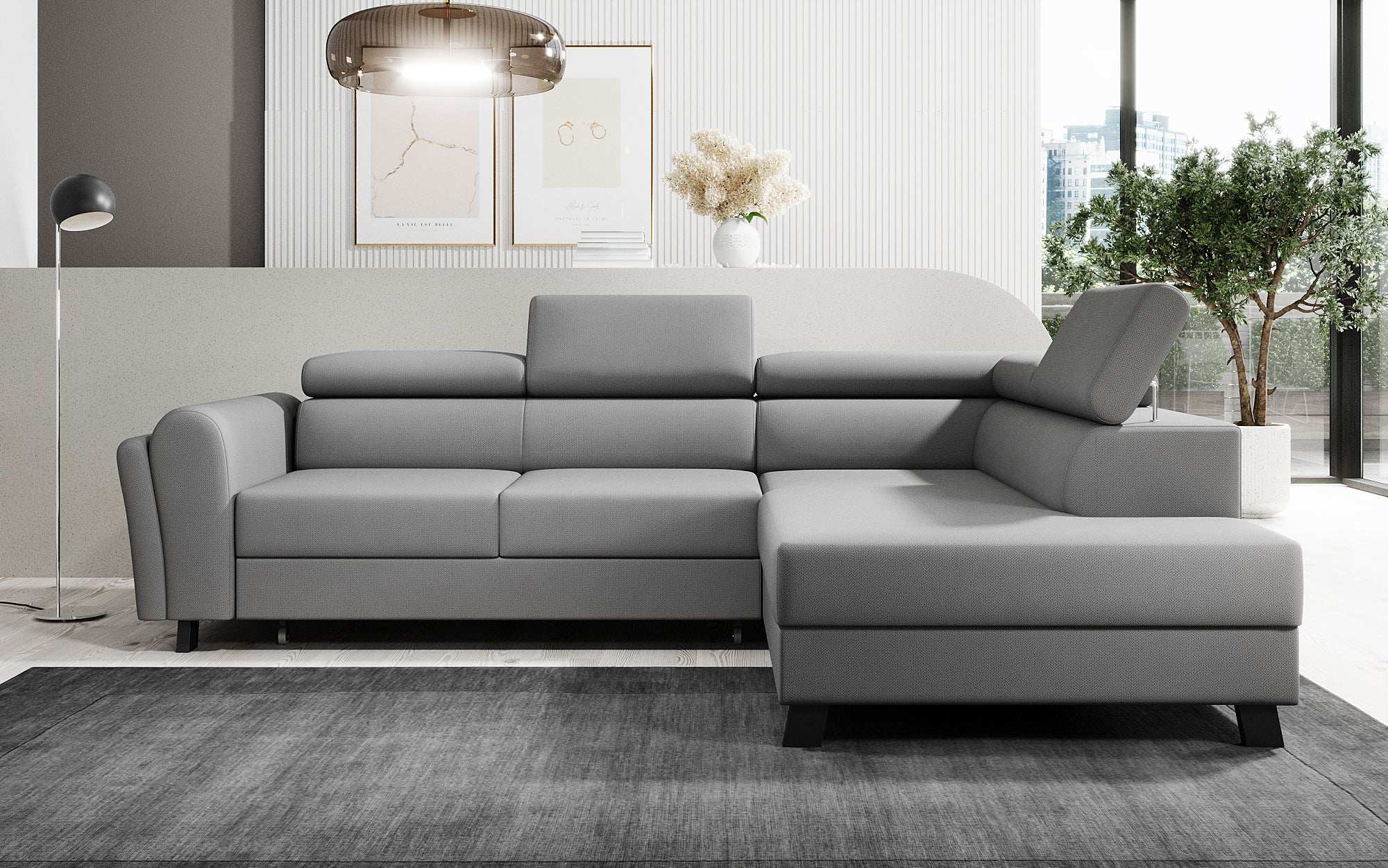 Designer Sofa Kira with Sleeping and Folding Function