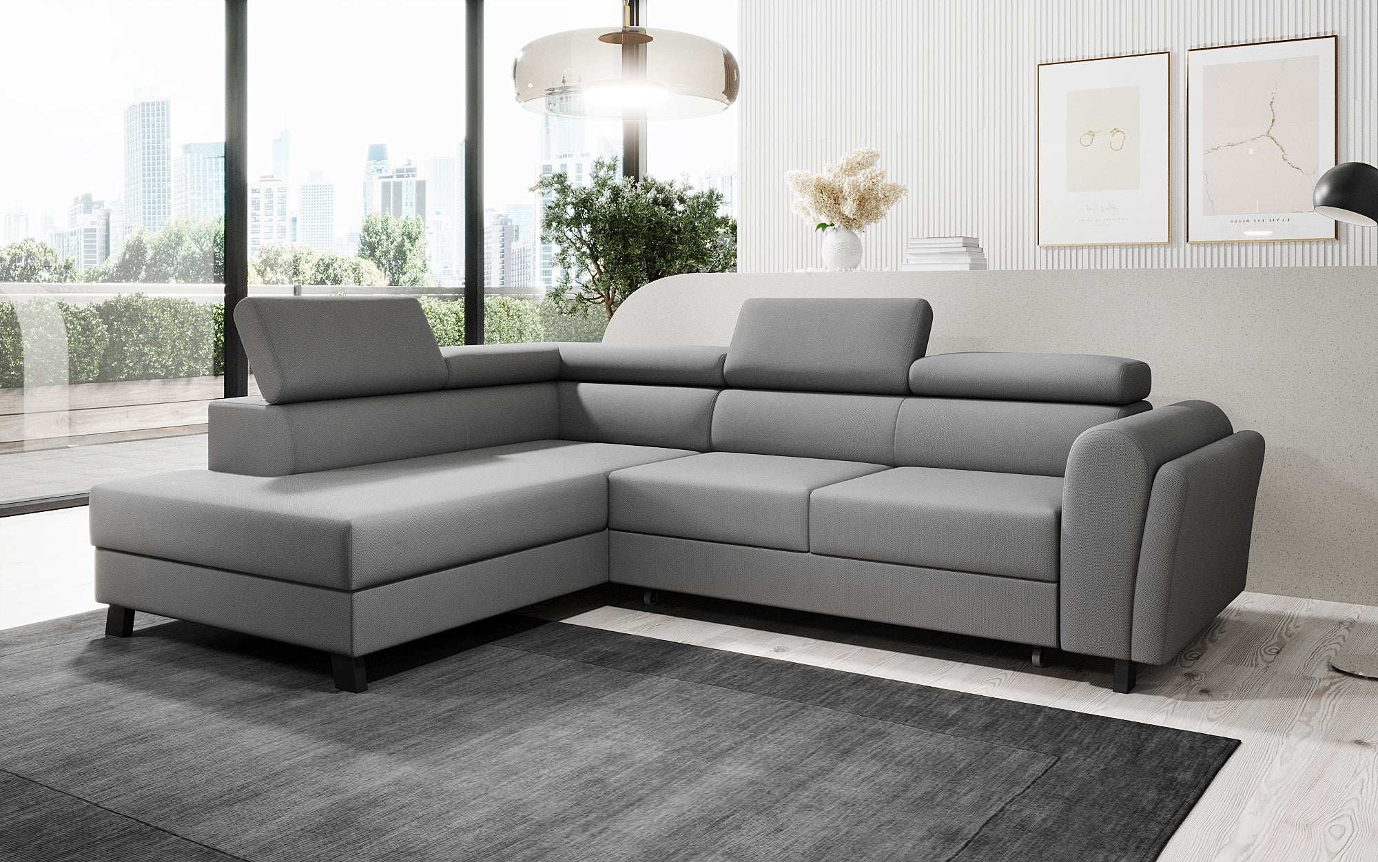 Designer Sofa Kira with Sleeping and Folding Function