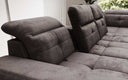 Designer Sofa Nerio with adjustable headrest and backrest