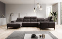 Designer Sofa Nerio with adjustable headrest and backrest