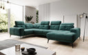 Designer Sofa Nerio with adjustable headrest and backrest
