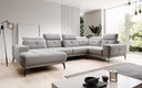 Designer Sofa Nerio with adjustable headrest and backrest