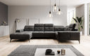 Designer Sofa Nerio with adjustable headrest and backrest