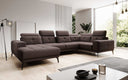 Designer Sofa Nerio with adjustable headrest and backrest