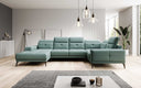 Designer Sofa Nerio with adjustable headrest and backrest