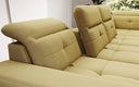 Designer Sofa Nerio with adjustable headrest and backrest