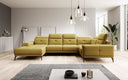 Designer Sofa Nerio with adjustable headrest and backrest