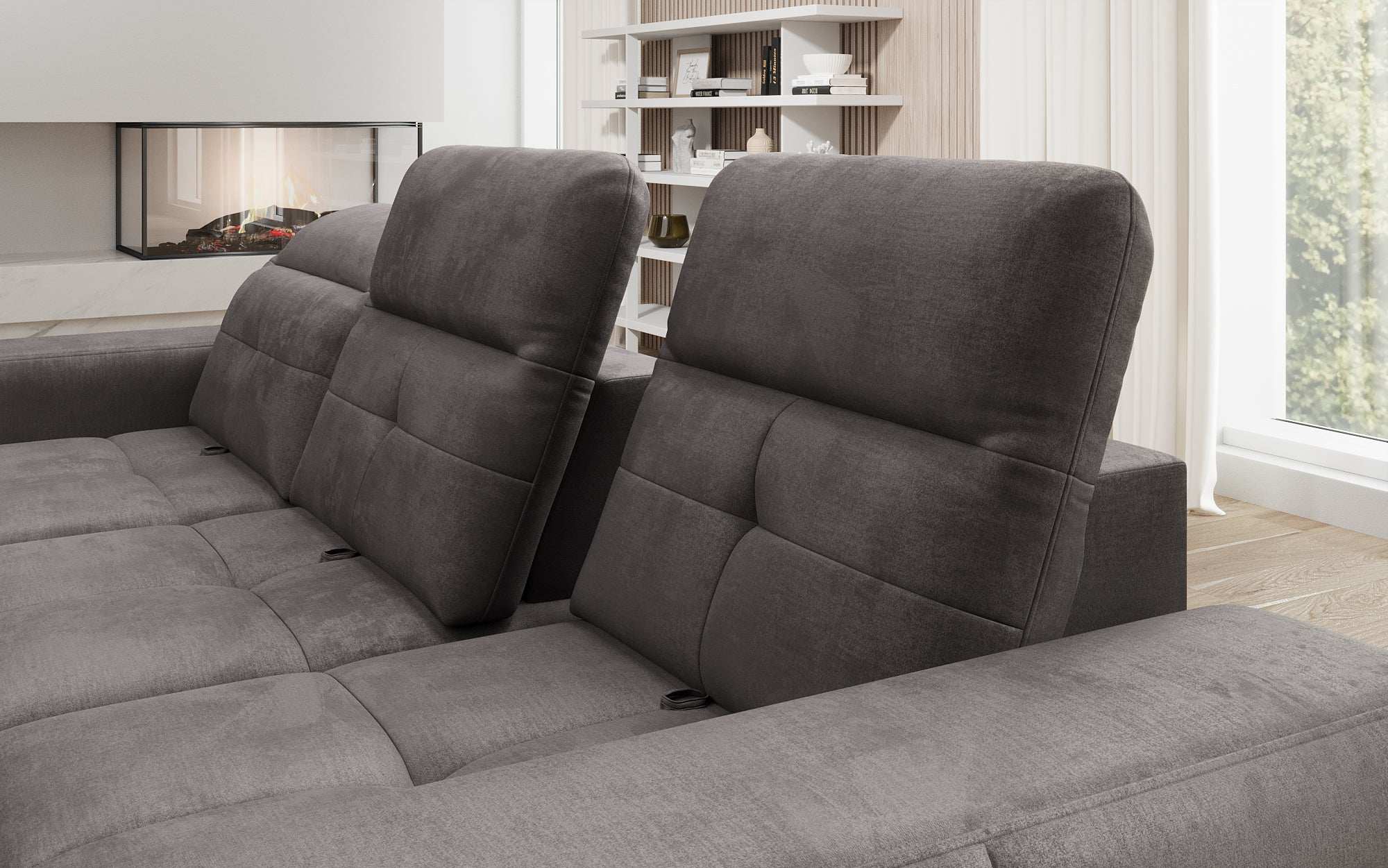 Designer Sofa Terina including Side Stool