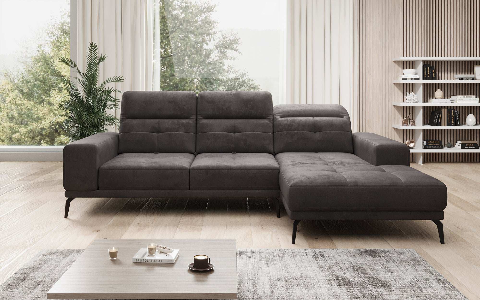 Designer Sofa Terina including Side Stool