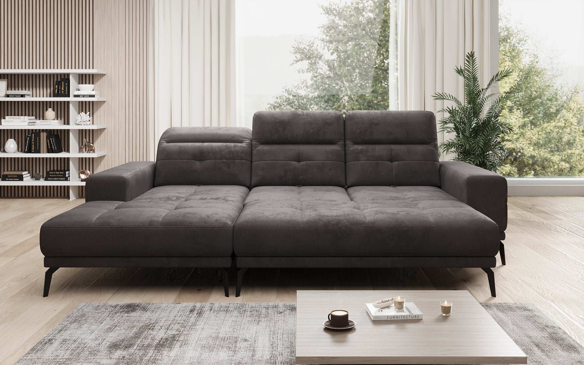 Designer Sofa Terina including Side Stool