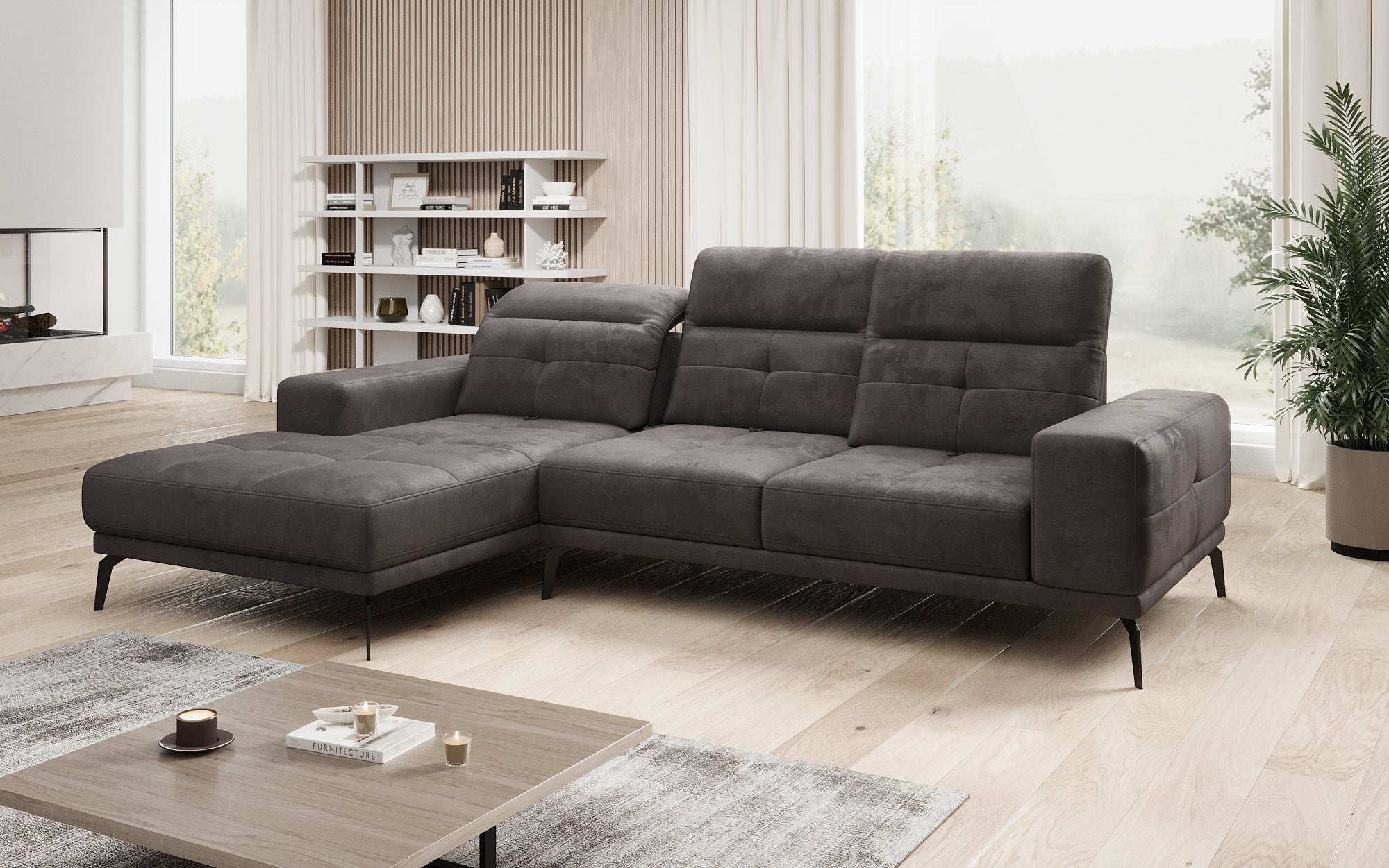 Designer Sofa Terina including Side Stool