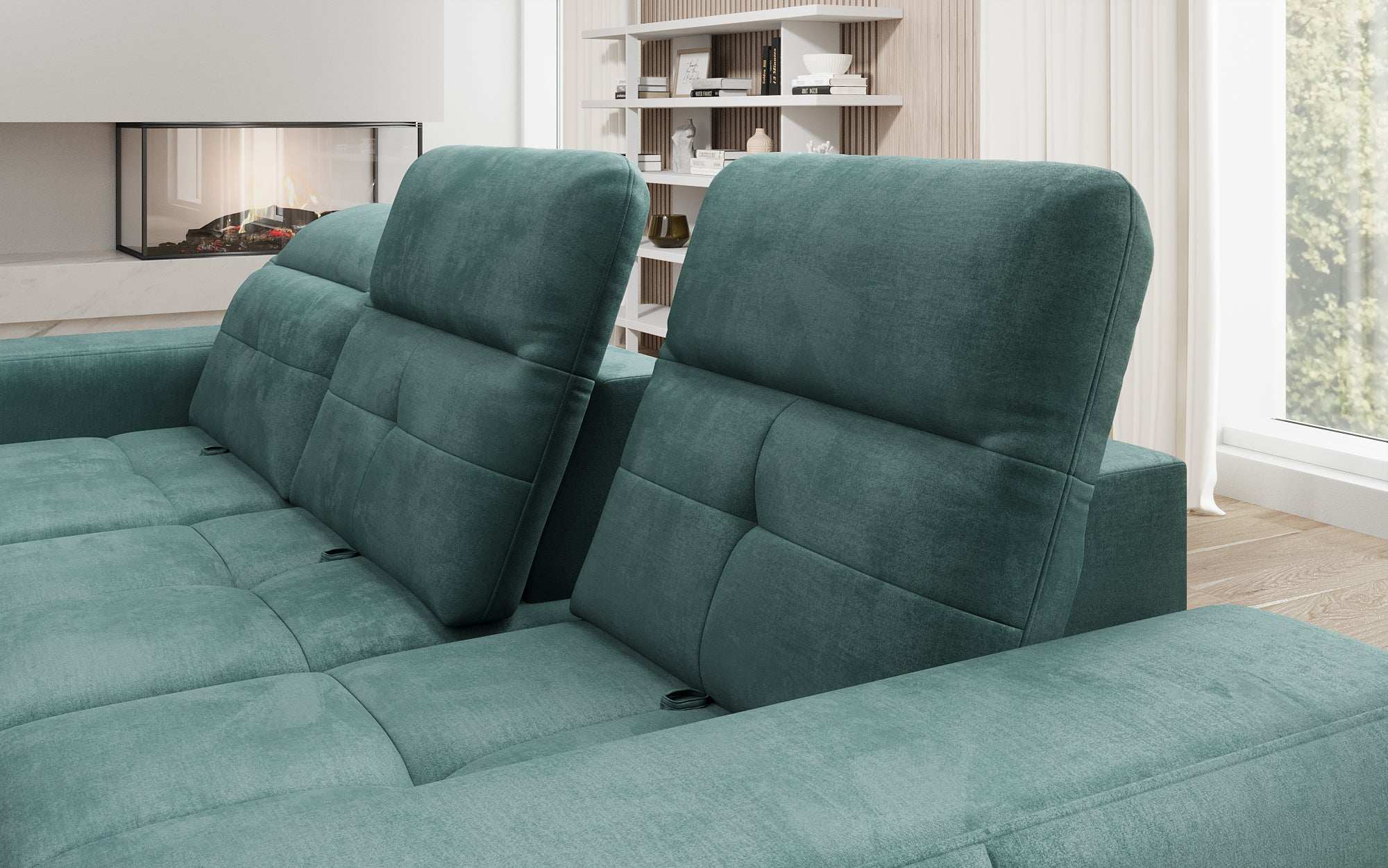 Designer Sofa Terina including Side Stool