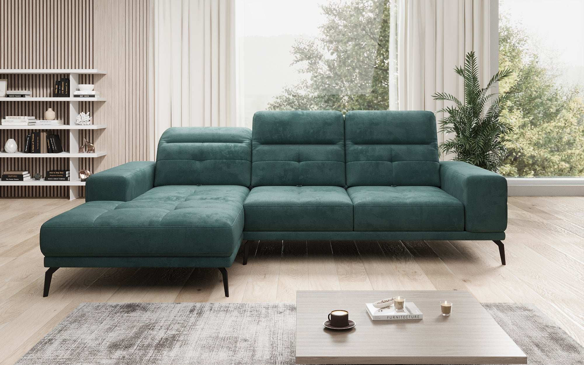 Designer Sofa Terina including Side Stool