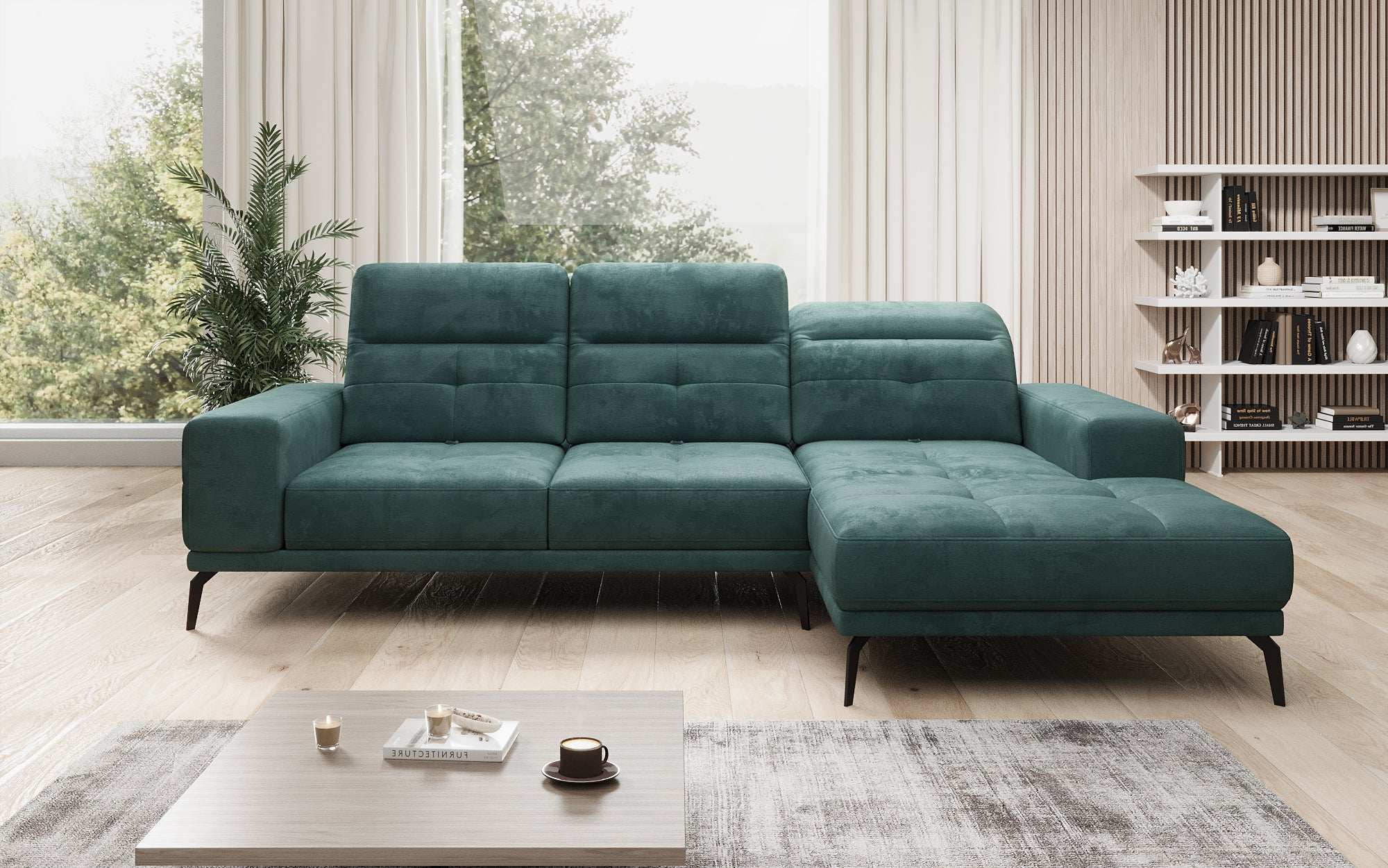 Designer Sofa Terina including Side Stool