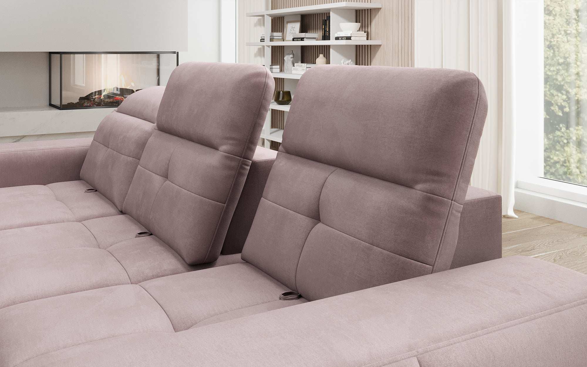 Designer Sofa Terina including Side Stool