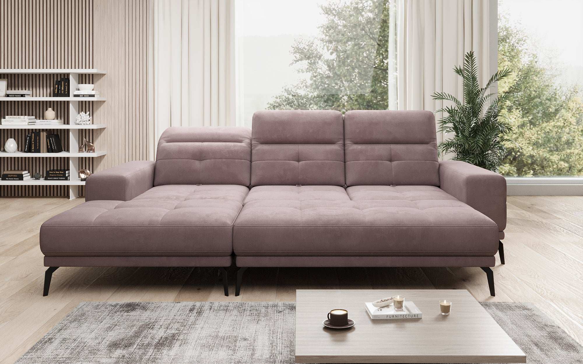 Designer Sofa Terina including Side Stool