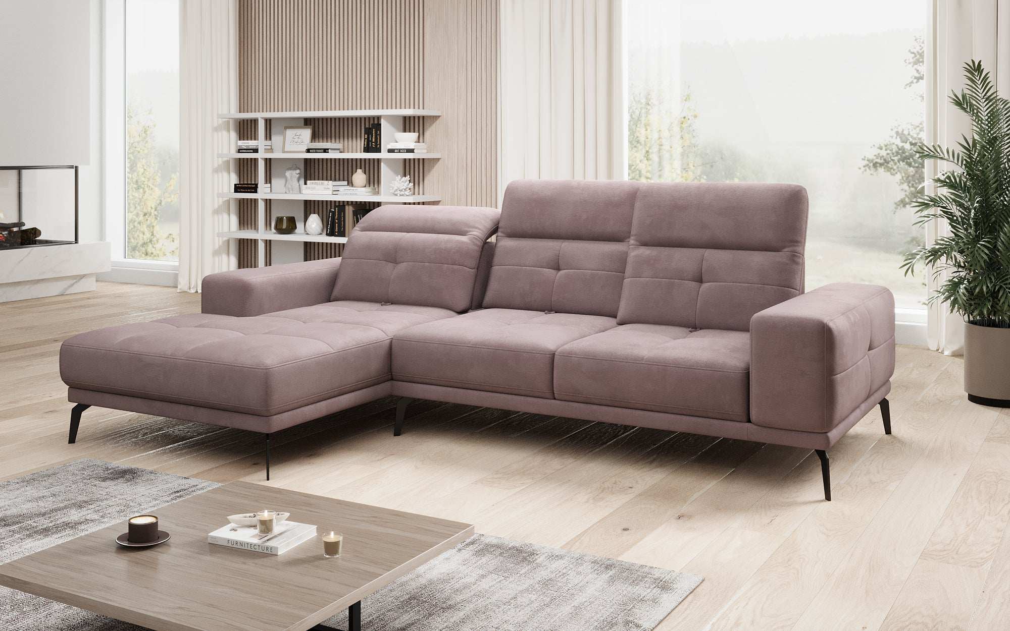 Designer Sofa Terina including Side Stool