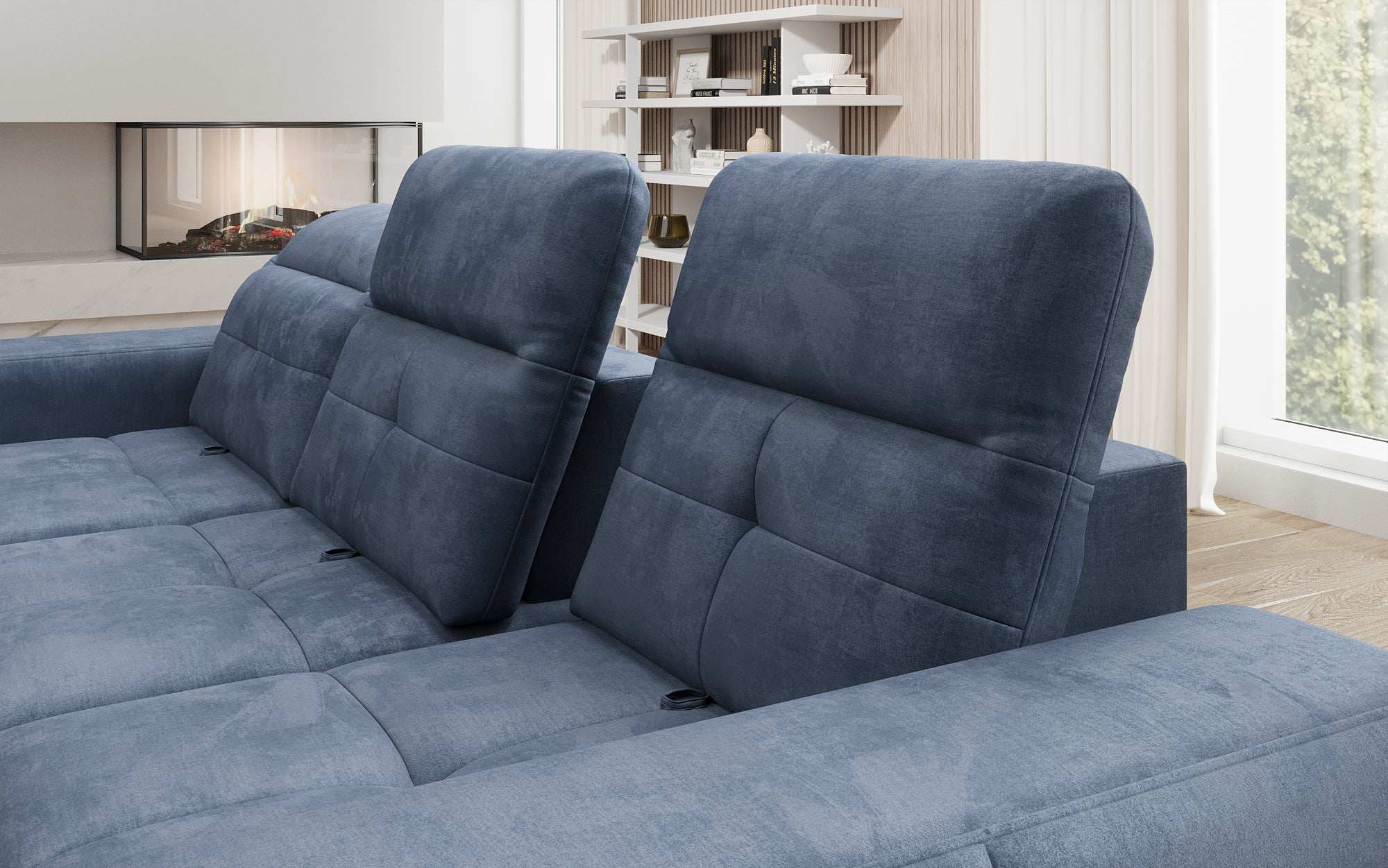 Designer Sofa Terina including Side Stool