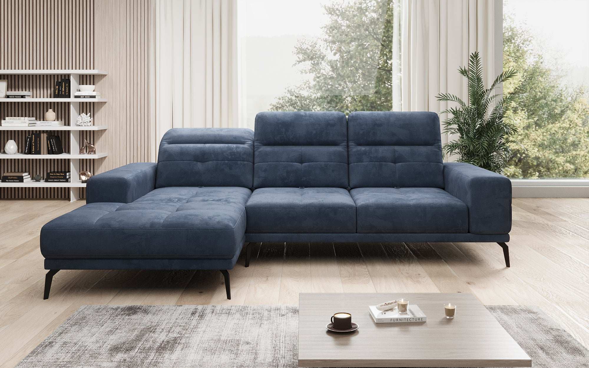 Designer Sofa Terina including Side Stool